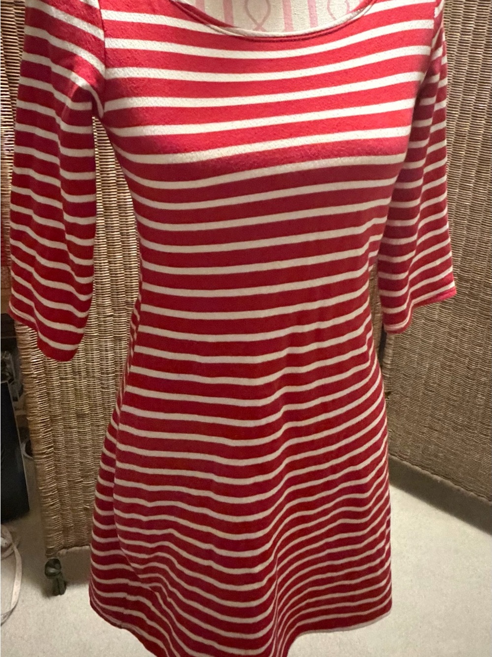 Reformation Striped Red and White Women’s Knit Dress